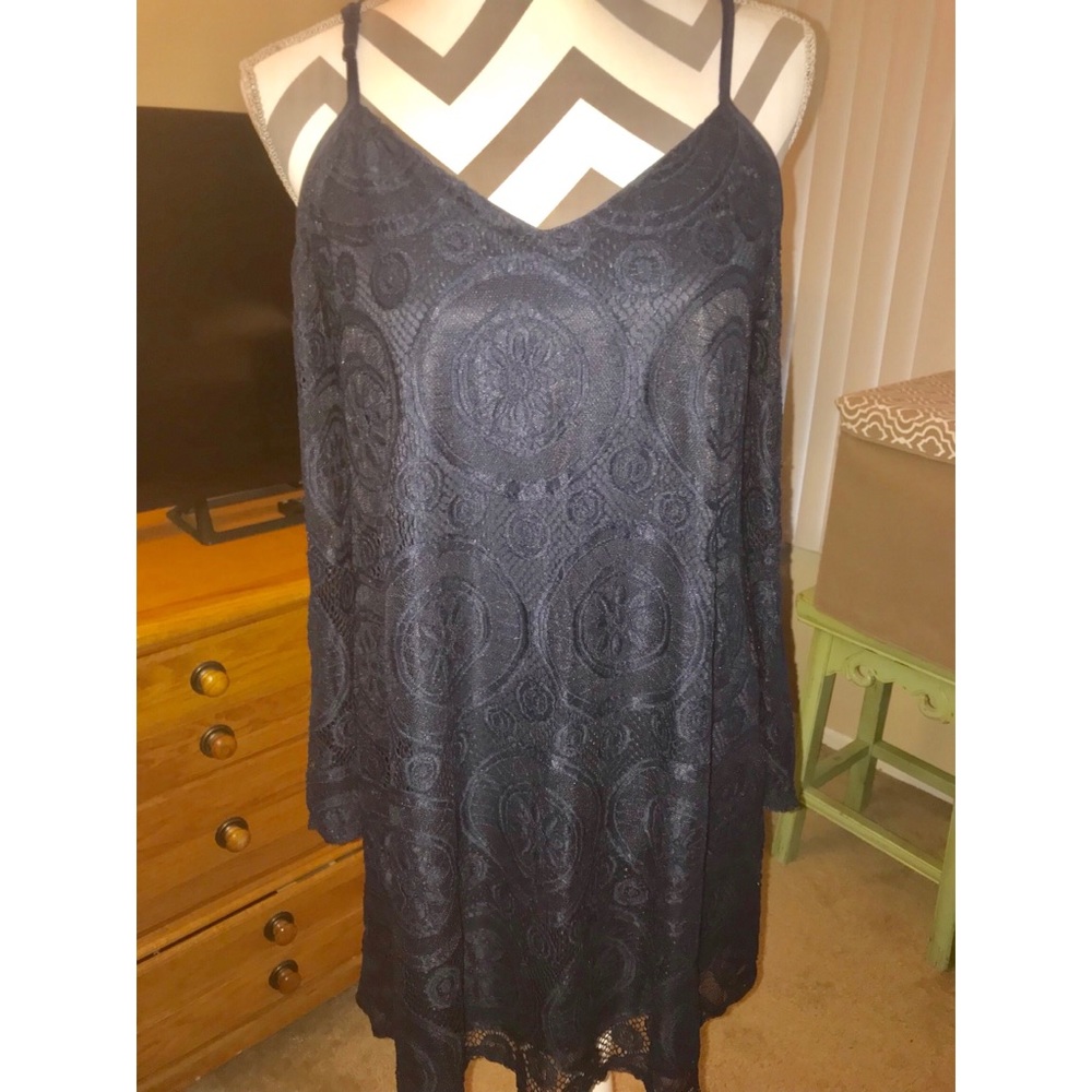Lace Navy blue dress